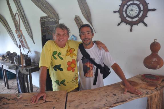 Despedida do Buna e do seu 'rancho', em Atins, nos Lençóis Maranhenses - MA